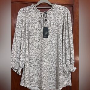 Adrianna Papell White Blouse